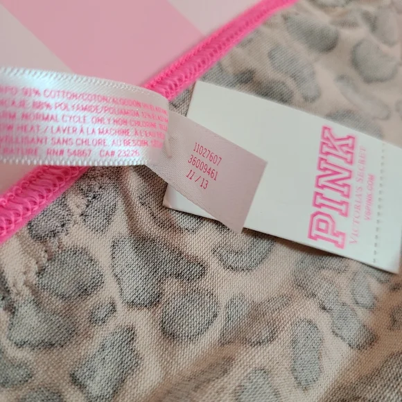 Y2K VS PINK Classic Cotton Lace Back Extra Low Rise Thong Panty Size Lg - Picture 5 of 5